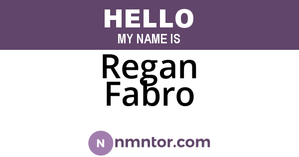 Regan Fabro