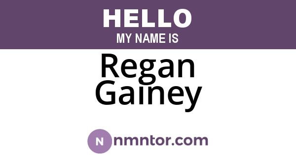 Regan Gainey