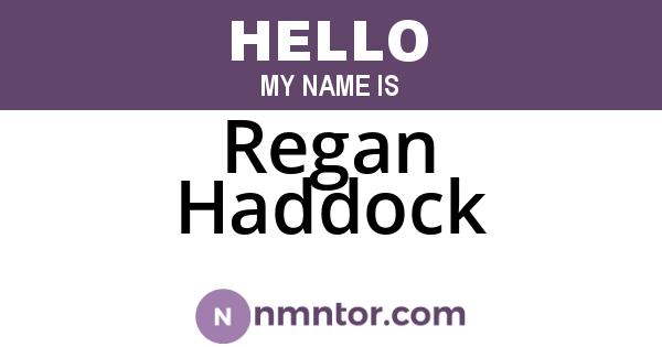 Regan Haddock