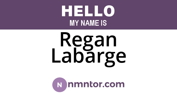 Regan Labarge