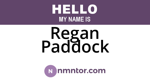 Regan Paddock
