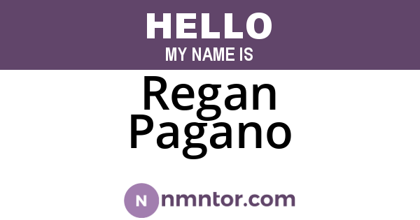 Regan Pagano