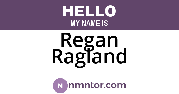 Regan Ragland