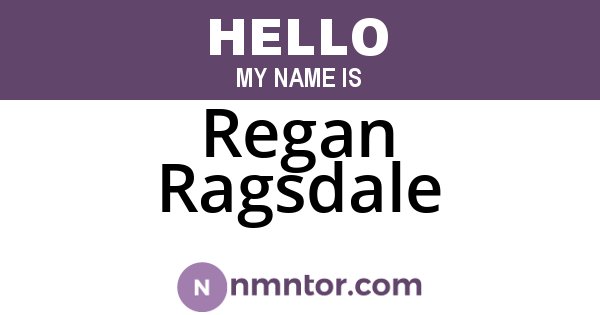 Regan Ragsdale