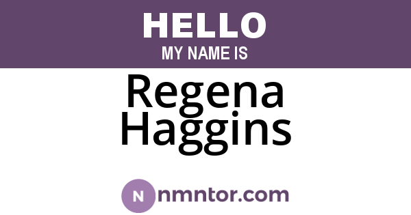 Regena Haggins