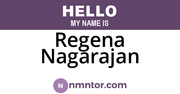 Regena Nagarajan