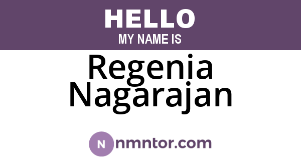 Regenia Nagarajan