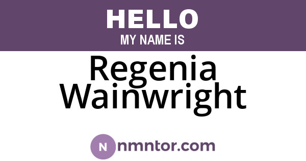 Regenia Wainwright