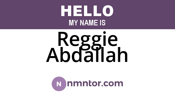 Reggie Abdallah