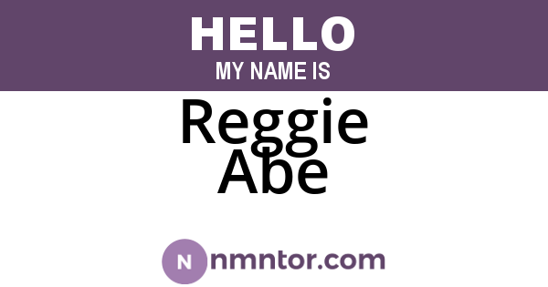 Reggie Abe