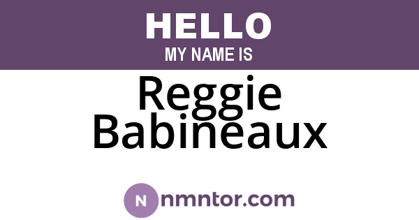Reggie Babineaux