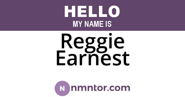 Reggie Earnest
