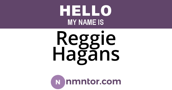 Reggie Hagans