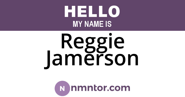 Reggie Jamerson