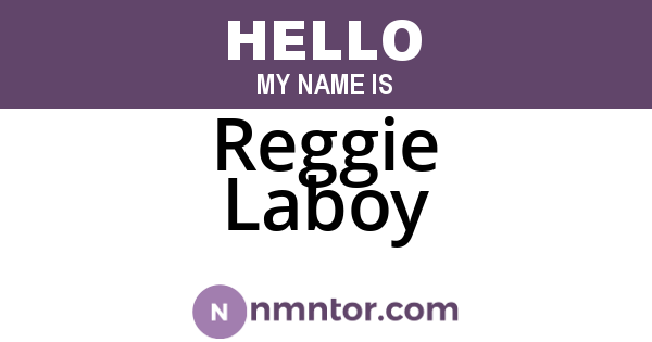 Reggie Laboy