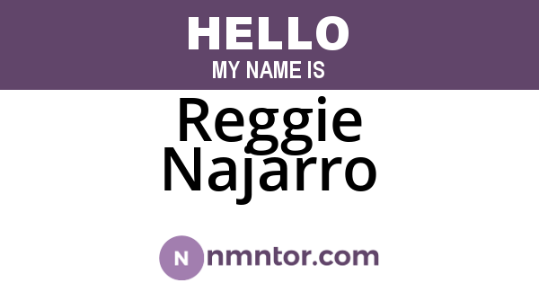 Reggie Najarro