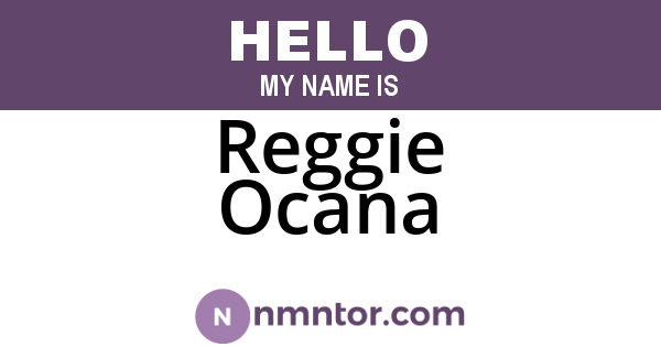 Reggie Ocana