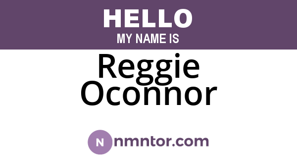 Reggie Oconnor