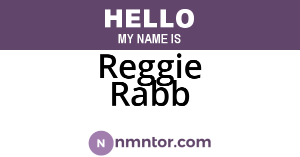 Reggie Rabb