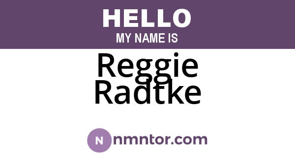 Reggie Radtke
