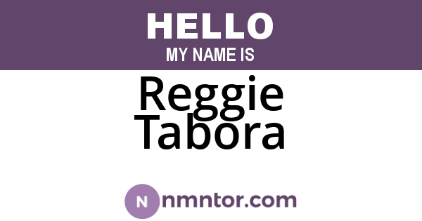 Reggie Tabora