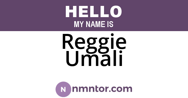 Reggie Umali