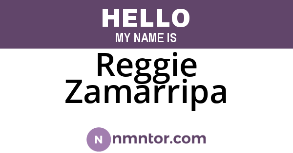 Reggie Zamarripa