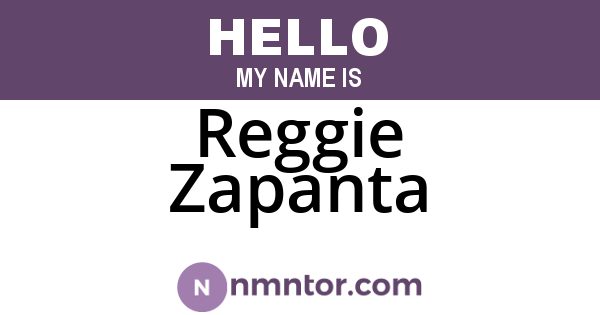 Reggie Zapanta