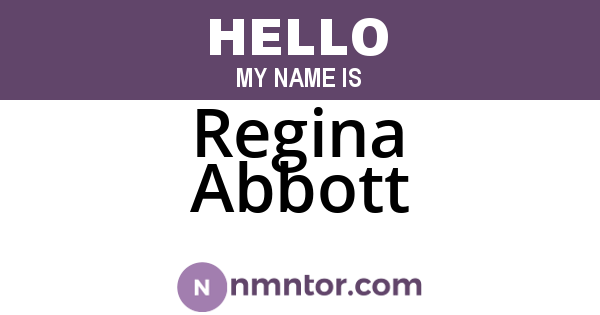 Regina Abbott