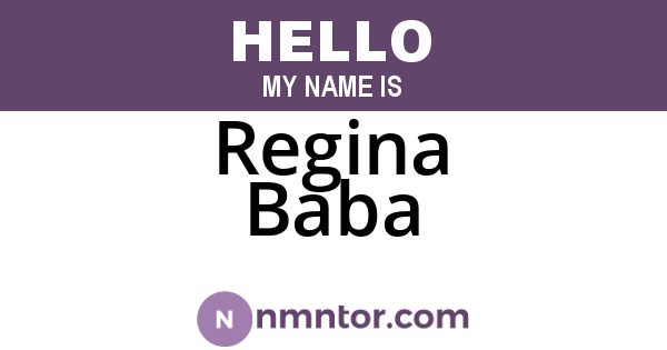 Regina Baba