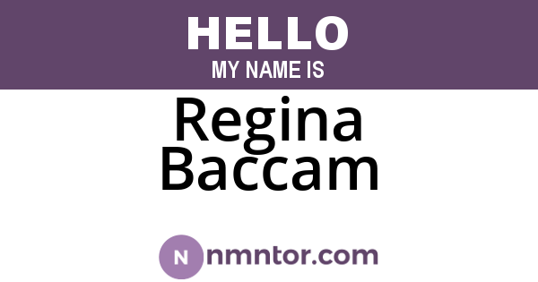 Regina Baccam