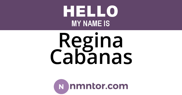 Regina Cabanas