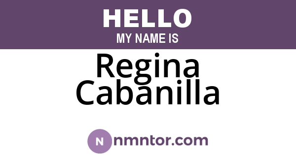 Regina Cabanilla