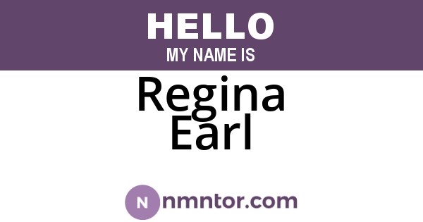 Regina Earl