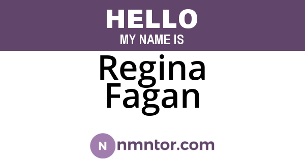 Regina Fagan