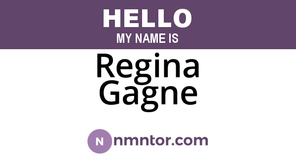 Regina Gagne