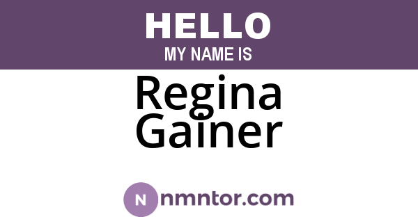 Regina Gainer