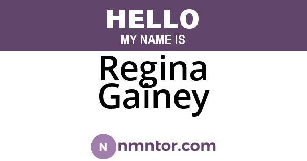 Regina Gainey