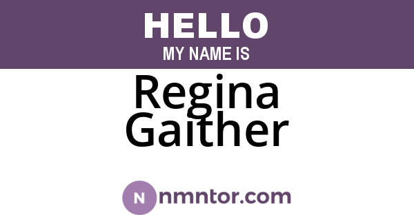 Regina Gaither