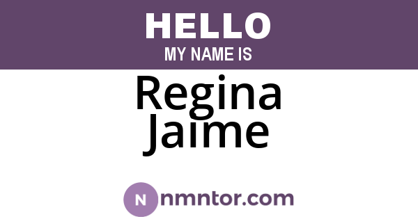 Regina Jaime