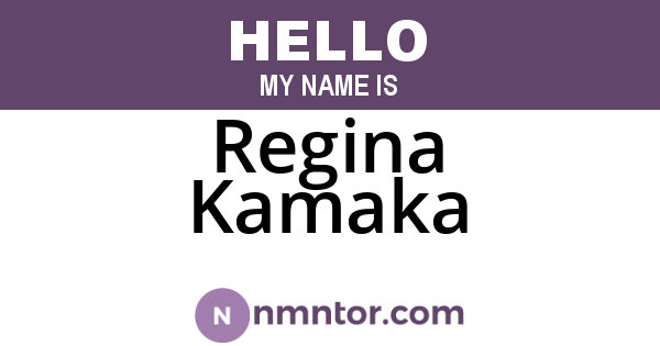 Regina Kamaka