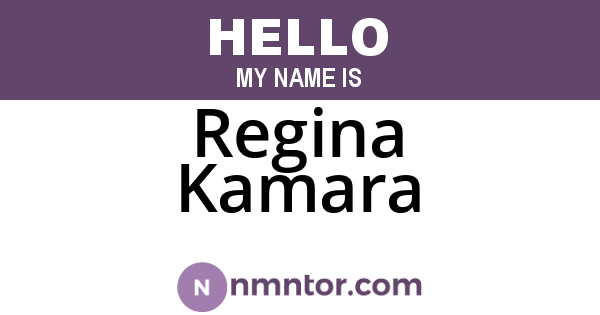 Regina Kamara