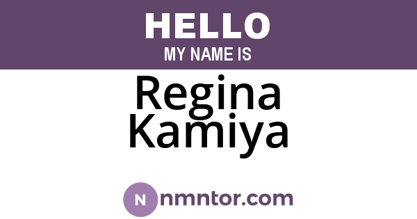 Regina Kamiya