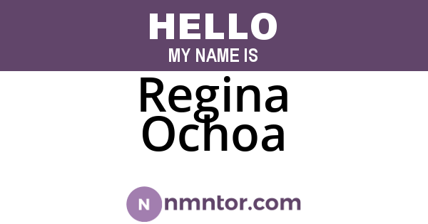 Regina Ochoa