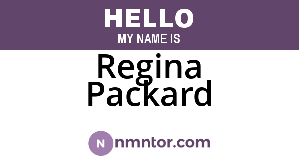 Regina Packard