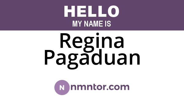 Regina Pagaduan