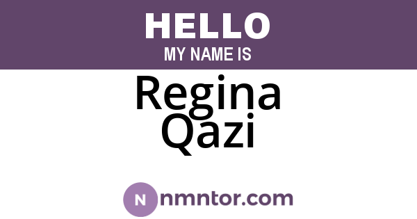 Regina Qazi