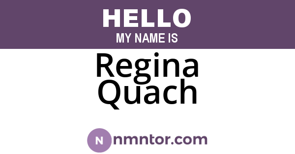 Regina Quach