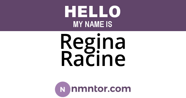 Regina Racine