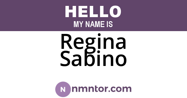Regina Sabino